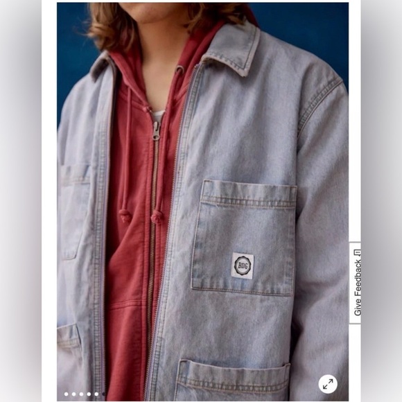 BDG Other - BDG Light Gray Denim Shirt Jacket